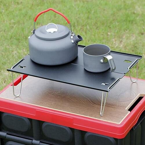 Ultra-light Aluminum Picnic Table Portable Folding Table Lightweight Small Camping Tables For Camping Backpacking