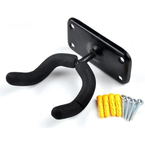 Guitar Hanger 1 Pcs Hook Holder Wall Mount Stand Rack Bracket Display Fits Most Guitar Bass Easy To Install+Screws