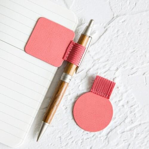 1Pcs Self-adhesive Leather Pen Holder Pen Clips for Notebooks Journals for Pen Organizer School Stationery
