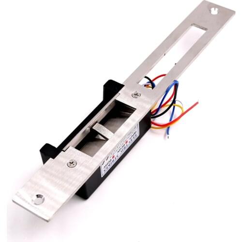 12V ANSI Dual Lock Mouth Port long Plate Door Lock Electric Strike Fail Safe Fail Secure Adjustable