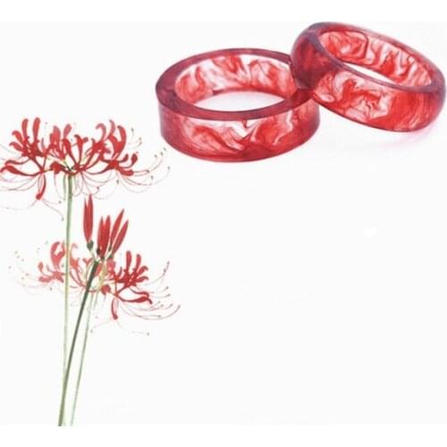 2021 SALE Fine Jewelry High Quality Crystal from Swarovskis Ice and flame smudge resin couple ring 2 Colors