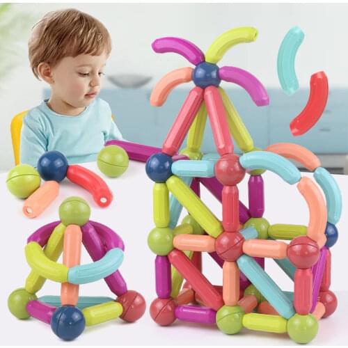 25pcs Big Size Funny Magnetic Building Blocks Sticks Set Educational Toy for Kids Children Birthday Christmaetic Toy Bricks