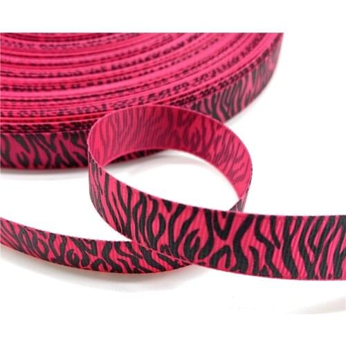 5Yards 15mm Grosgrain Ribbon Leopard Pattern For Christmas Wedding Decoration DIY Sewing Handmand Craft Accessories #13