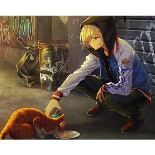 Yuri On Ice Full Square Diamond Painting 5D DIY Embroidery Cross Stitch Picture Round Drill Anime Japan Art Home Decor