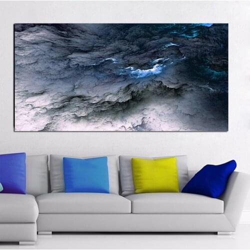 Large Size 5d Diy diamond painting Cloud Abstract Black Blue Full diamond mosaic art for Living Room diamond embroideryZP-3677