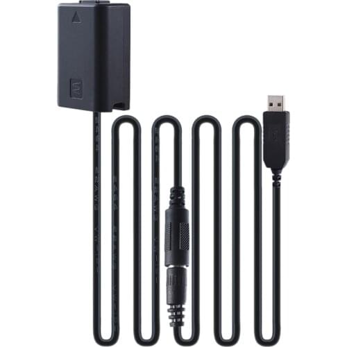 NEW-DC Coupler,for NP-FW50 Dummy Battery Power Adapter for Sony A7/A7S/A7R/A7II/A7R2/A6500/DSC-RX10 DC Coupler Replacement