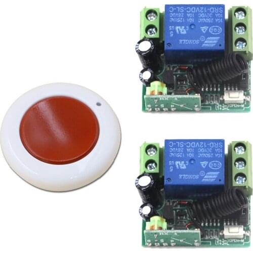 Hot Sale DC12V 1CH Mini Size Wireless Remote Control Switch System 1 Transmitter 2 Receiver 315/433 for Smart Home
