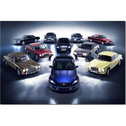 Jaguar XJ Cars Picture Canvas Posters Wall Art Modern Painting for Home Room Decor