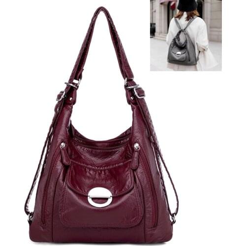 Hot Leather Luxury Handbags women bags designer Multifunction Shoulder Bags for Women Luxury Soft Large Capacity Casual Tote Bag