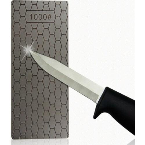 Kitchen Grinding Tool 1pc Portable Ultra-thin Diamond Sharpening Stone Honeycomb Surface Whetstone Knife Sharpener 150*63*1mm