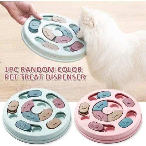 Pet Treat Dispenser Non-toxic Puppy Dog Food Feeder Increase IQ Interactive Slow Dispensing Feeding Feeder Puzzle Toy