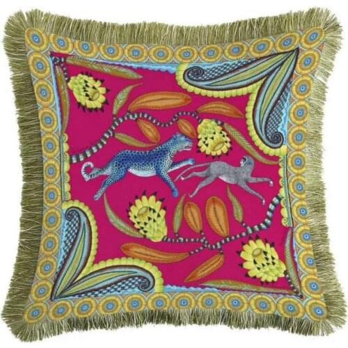 New House Gifts *women Throw Pillows High Quality Cushion Cove European Velvet Pillow Case Leopard Pillow Holder Cover