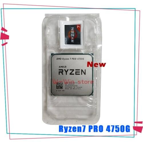 NEW AMD Ryzen 7 PRO 4750G R7 PRO 4750G 3.6 GHz Eight-Core Sixteen-Thread 65W CPU Processor L3=8M 100-000000145 Socket AM4 no fan