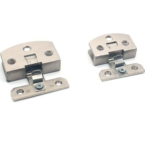 2PCS 20kg Zinc Alloy Fitting Home Glass Door Hinge Heavy Duty Furniture Showcase Hardware Clamp Accessories Wine Cabinet