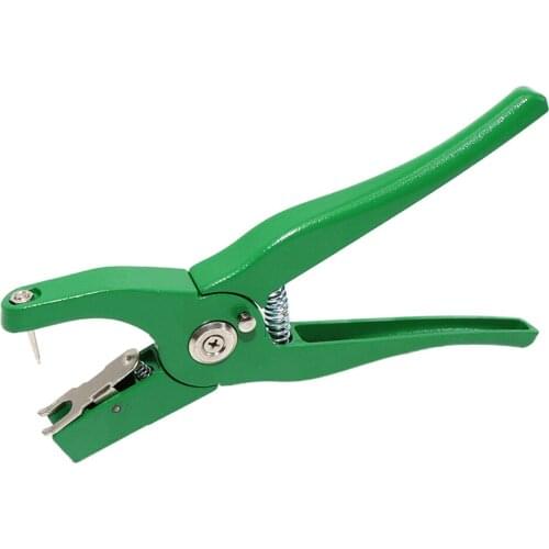1Pcs Animal Ear Tag Pliers Control Device Green Metal Ear Thorn Clamp Swine Cow Sheep Rabbit Identification Tool Hole Puncher