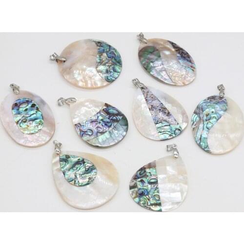 Natural Shell Pendant Fashion Durable Drop Shape Pendant for Jewelry Making DIY Necklace Earring Accessories Or Gift For Women