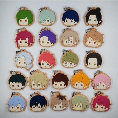 A3 ACT ADDICT ACTORS Game Rubber Strap SPRING Summer AUTUMN Winter Rubber Keychain