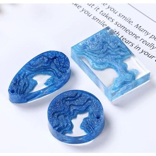 Ocean Island Pendant Resin Molds Silicone Molds Jewelry Making Epoxy Resin Craft Dropshipping