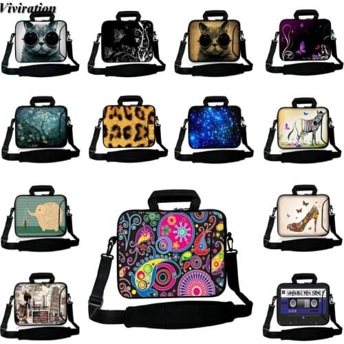Computer Carrying Bag Neoprene Laptop Sleeve Tablet PC Case For Macbook Pro 13.3 2020 10 15 14 12 13 17 Women Shoulder Handbags