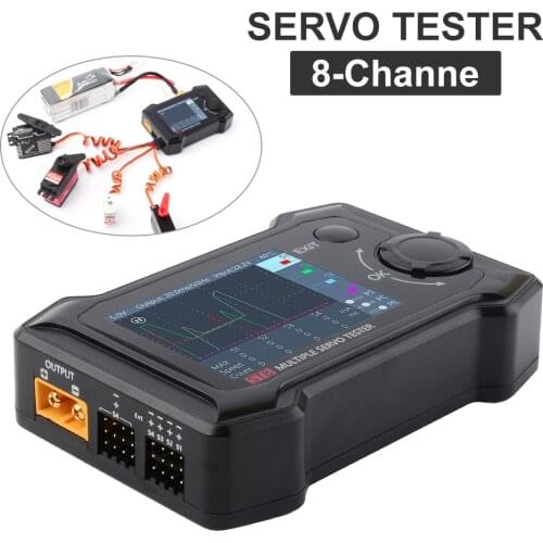 ToolkitRC ST8 2.4 TFT 7-28V 8-Channel Servo Integrated Tester 4 Independent Interface Signal Test