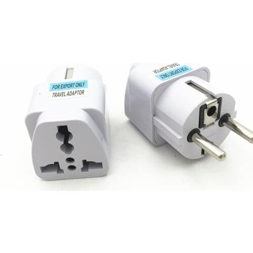 Universal European KR EU Plug Adapter AU UK American US To EU KR Euro German Travel Adapter Electrical Plug Power Sockets Outlet