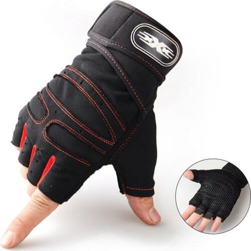 Cycling Gloves Anti-slip Anti-sweat Men Women Half Finger Gloves Breathable Anti-shock Sports Gloves Bicycle Riding Gloves