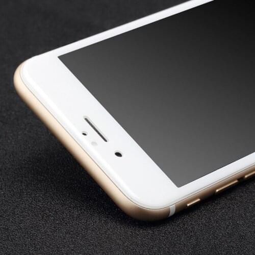 New 3D Curved Full Cover Tempered Glass Screen Protector Film For iPhone 7 6 6S Plus 4.7" 5.5" inch Black/ White