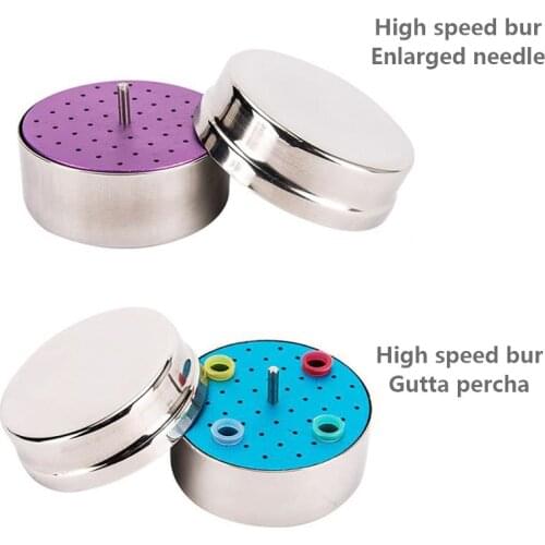 1PC Dental Stainless Steel Needle Placement Box Gutta Percha Expand Needle High Temperature Disinfection Box