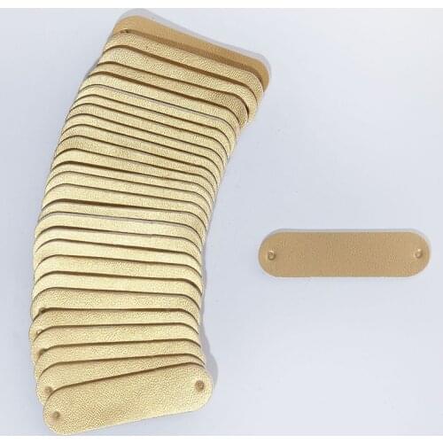 20pcs Blank PU Leather Labels For DIY Clothes Handmade PU Leather Labels DIY Hats Bags Sewing Tags Garment Accessories