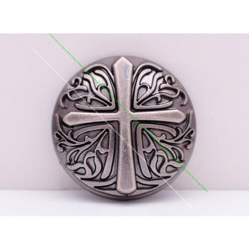 30mm DIY Antique Silver Plated Celtic Biker Cross Leathercraft Accessories Hardware Luggage Bag Accessories Concho Screwback