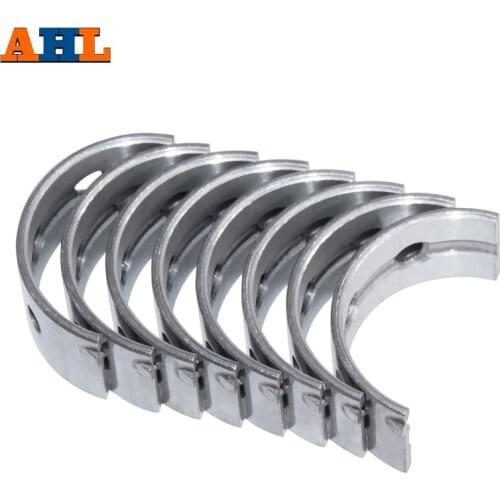 8Pcs STD ~ +100 Motorcycle Main Crankshaft Bearing For HONDA VFR400 VFR21 NC21 VF400K VFR400 VFR400R VFR400RR RVF400 RVF35 NC30