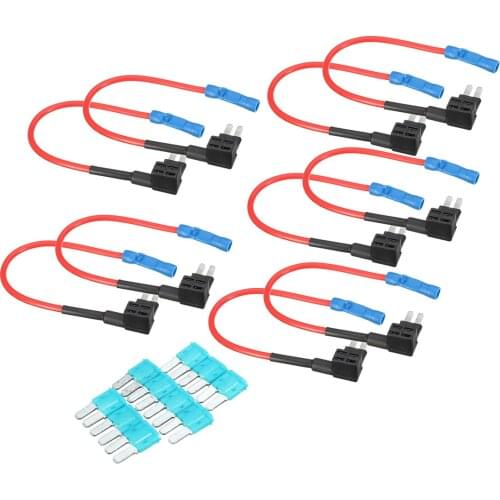 10Pcs Car MICRO2 II ATR Fuse Adapter Tap Add A Dual Circuit Adapter Holder For Truck Boat Blade Fuse Box
