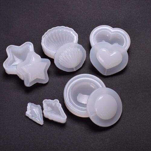 Aouke quicksand Epoxy Mould Mobile Shell Keychain Pendant UV Glue Epoxy Mold Mirror