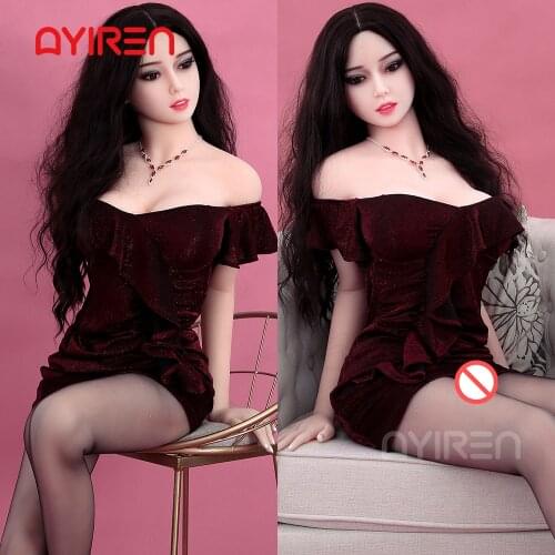 AYIREN 165cm Sex Dolls Brunette Beauty Full TPE Realistic Doll Hot Sexy Body Big Boobs Soft to Touch Real Adult Toys for Male