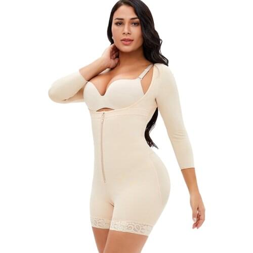 Bodysuit Women Slimming Shapewear Tummy Flat Body Shaper Sexy Curves Butt Lifter Underwear With Zipper Plus Size Lingerie