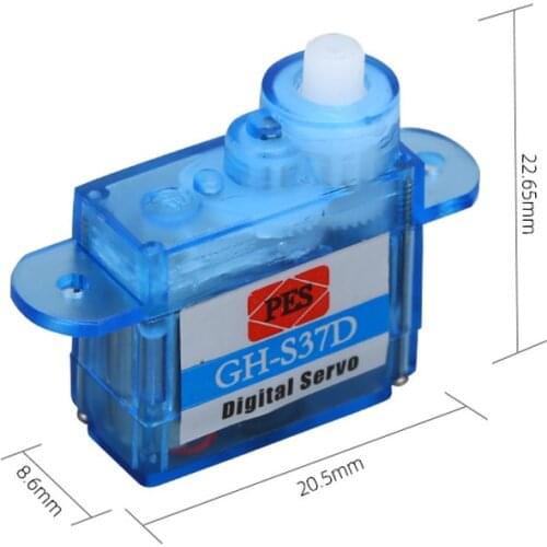 PES GH-S37A 3.7g High Precision Plastic Gear Coreless Analog Servo 0.6KG for RC Micro Airplane Quadcopter Drones DIY Parts