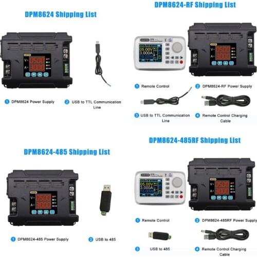 DPM8624 Digital Programmable Power Supply Remote Constant Current Buck Communication DC Step-down Voltage 0-60V 0-24A DPM8624-RF