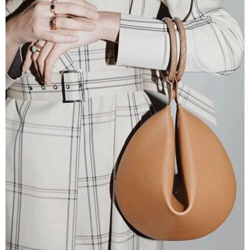 Personality Madame Single Shoulder Slant Dumpling Handbag Ladies Party Cloud Hobos Soft Leather Day Clutches Messenger Bags