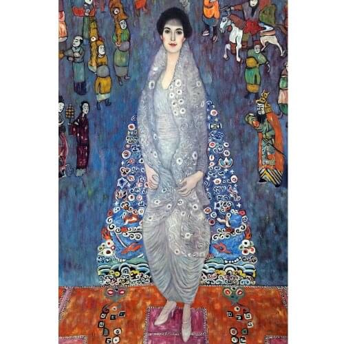 Oil reproduction woman art by Gustav Klimt Portrait of Baroness Elisabeth Bachofen Echt Home decor Hand painted High quality