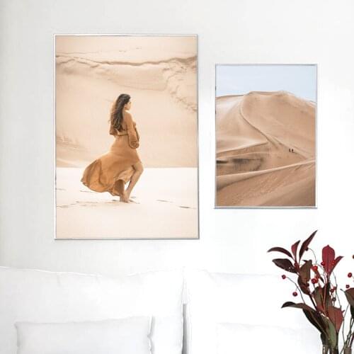 Desert Galloping Horse Girl Straw Quote Wall Art Canvas Painting Nordic Posters And Prints Wall Pictures For Living Room Decor