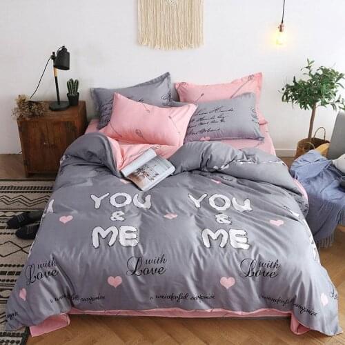 Lovers Bed Cover Set Duvet Cover Adult Child Girl Boy Bed Sheet Pillowcase Comforter Bedding Set 61005