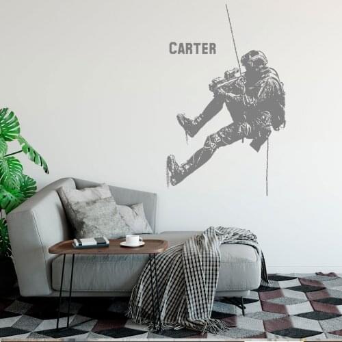 Cool Military Army Soldier Wall Sticker Guns Wall Decal War Industry Boys Bedroom Decoration Wall Mural Arms Wall Decor DW11579
