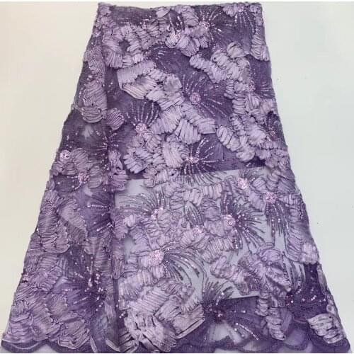 Nigeria Lace Fabric 2021 Latest High Quality Lace Embroidery Tulle African Lace Fabric ZX4093