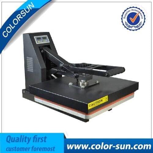 Hot sell flat heat press machine for slipper, t-shirt, phone case and so on (38*38) and 4*100ml color textile ink