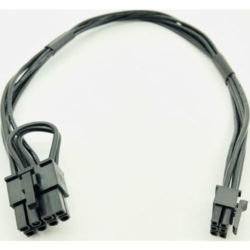 Power Cable Modular Power Supply Cables Mini 6pin to 8pin PCIe PCI-e Cable for Apple Mac iMAC Pro G5 Tower Video Card 18AWG 35CM