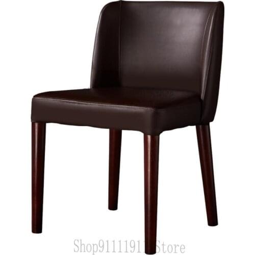 Dining Chair Household Solid Wood Nordic Stool Modern Simple Back Light Luxury Negotiation Dresser Chair Study Desk Chair