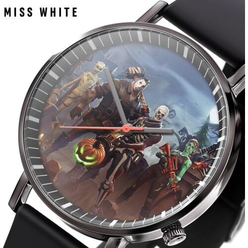 Original Fortnite Game Watch Trend Fashion Mens Creative Electronic Student Watches Game Anime Figure Model for Birthday Gifts