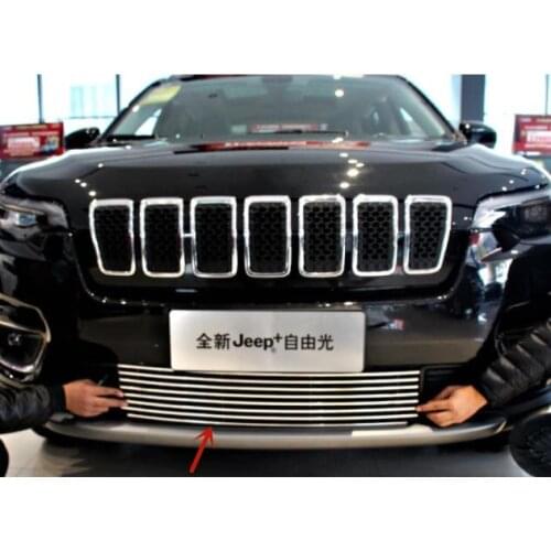 For Jeep Cherokee 2016-2020 aluminum alloy forward grille decoration net grille protection net decoration car styling