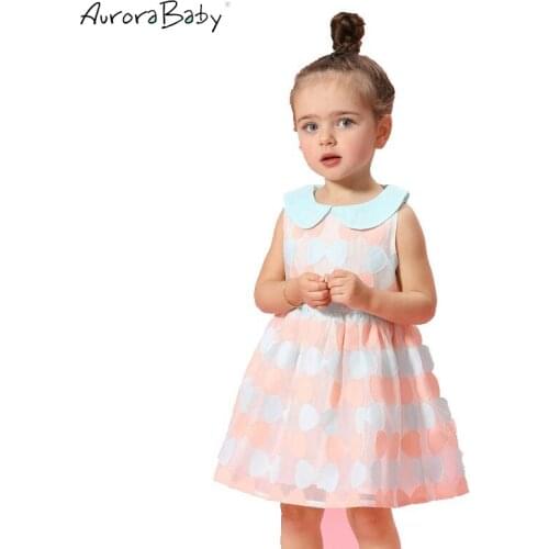 Little baby girls dresses 2018 Summer kids dresses for girls baby clothing girl dress 12M-6T