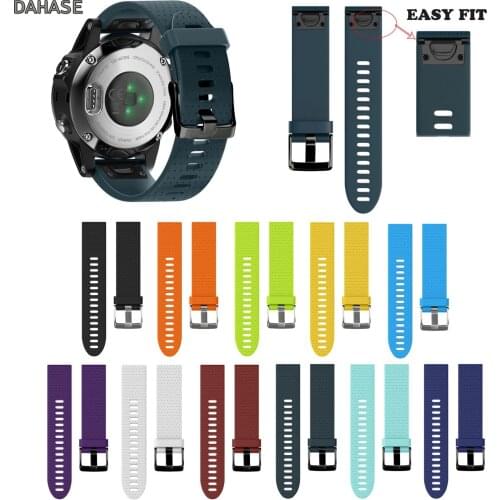 High Quality 20mm Watchband Strap for Garmin Fenix 5S Quick Release Silicone Band Easy Fit Wrist Strap
